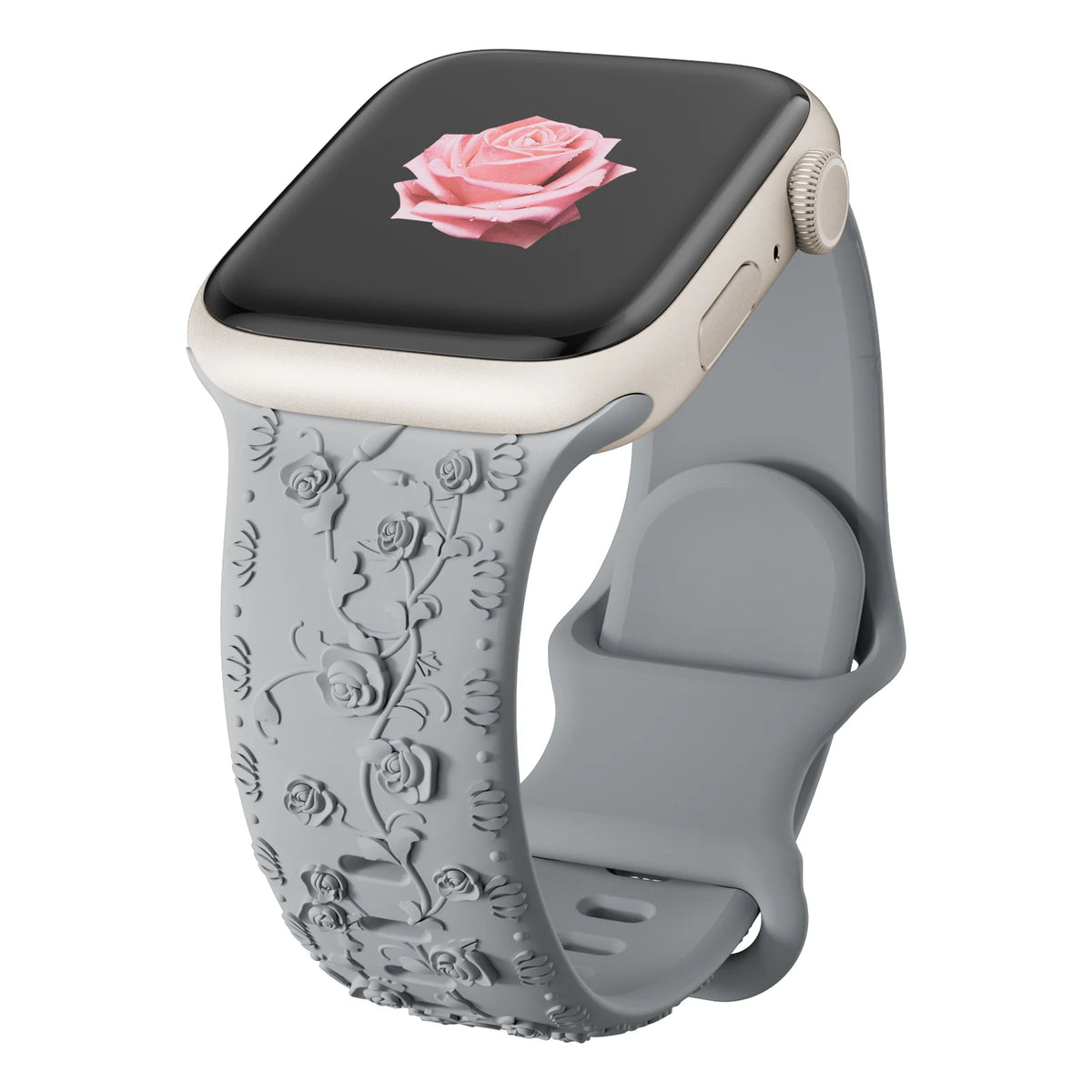 Floral Engraved Sports Bands