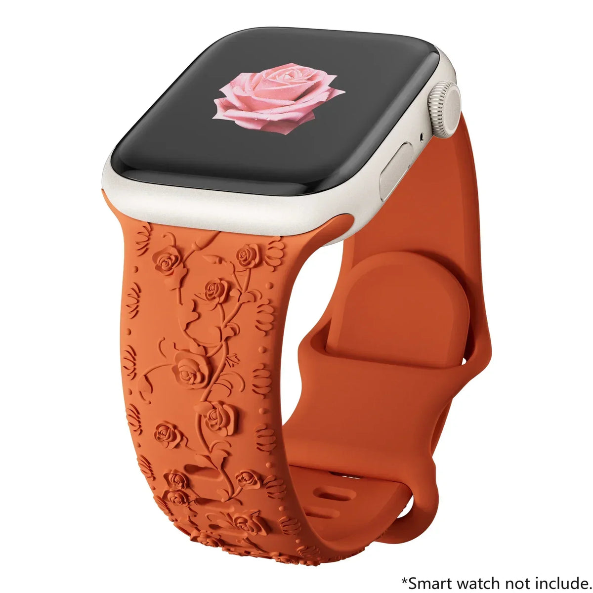 Floral Engraved Sports Bands