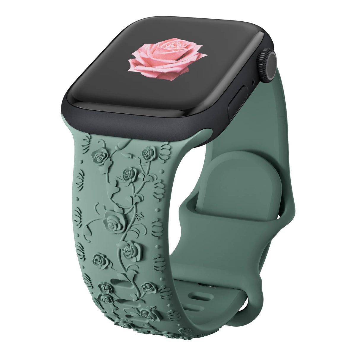 Floral Engraved Sports Bands