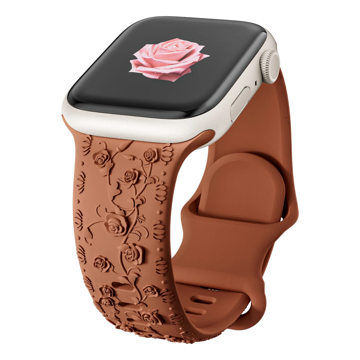 Floral Engraved Sports Bands