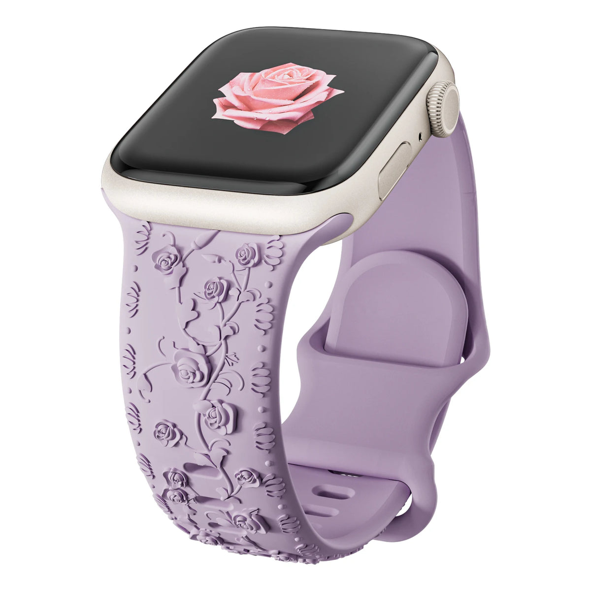 Floral Engraved Sports Bands