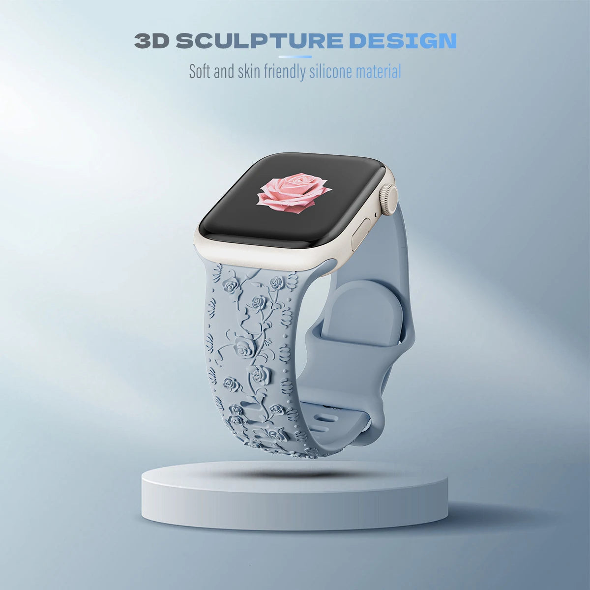 Floral Engraved Sports Bands