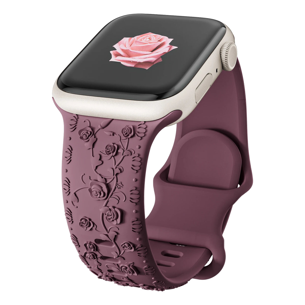 Floral Engraved Sports Bands