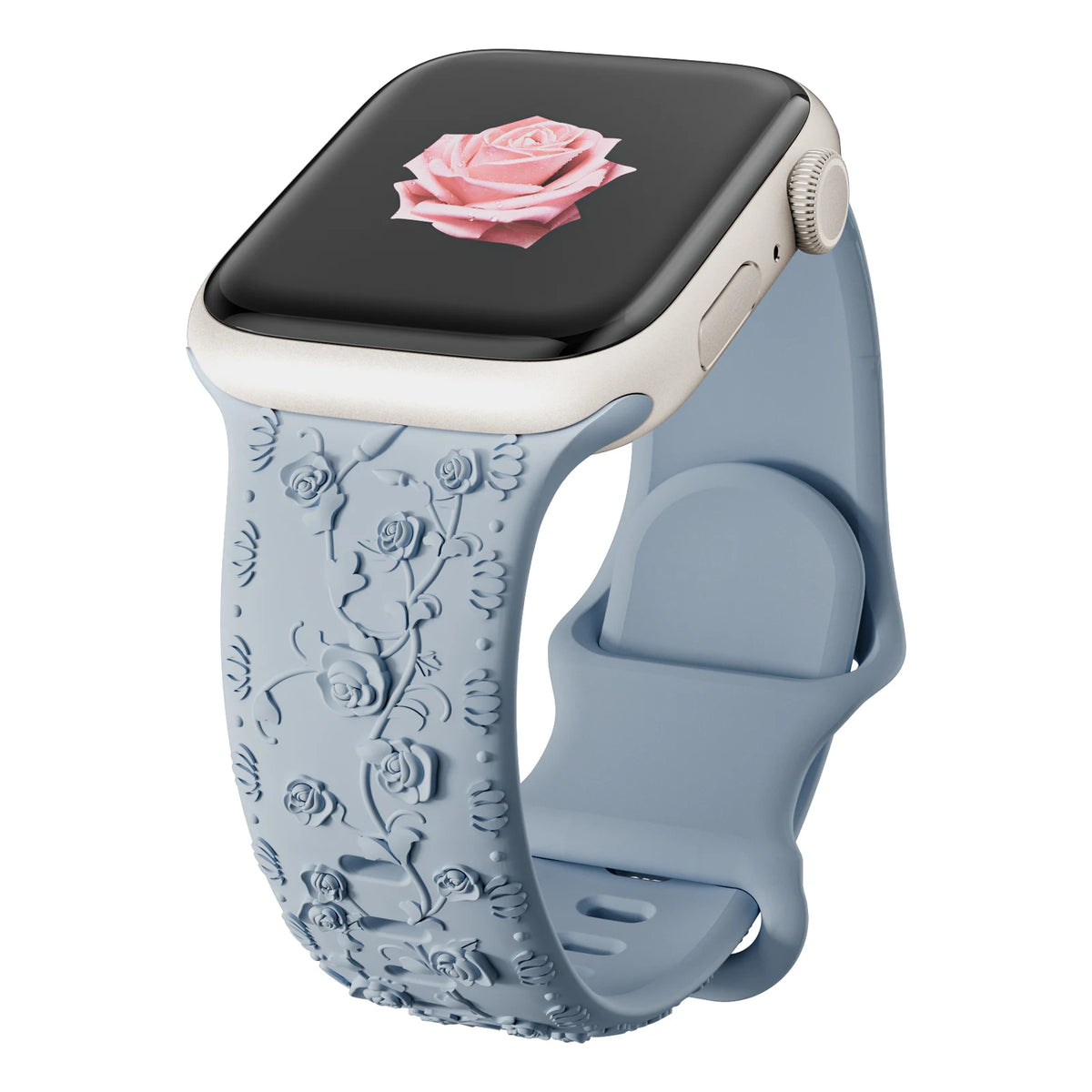 Floral Engraved Sports Bands