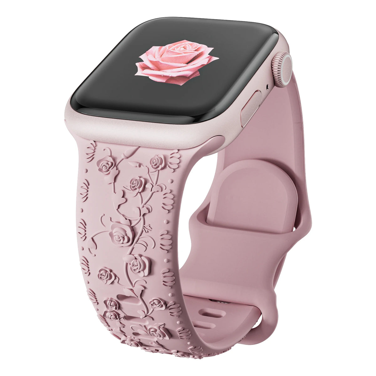 Floral Engraved Sports Bands