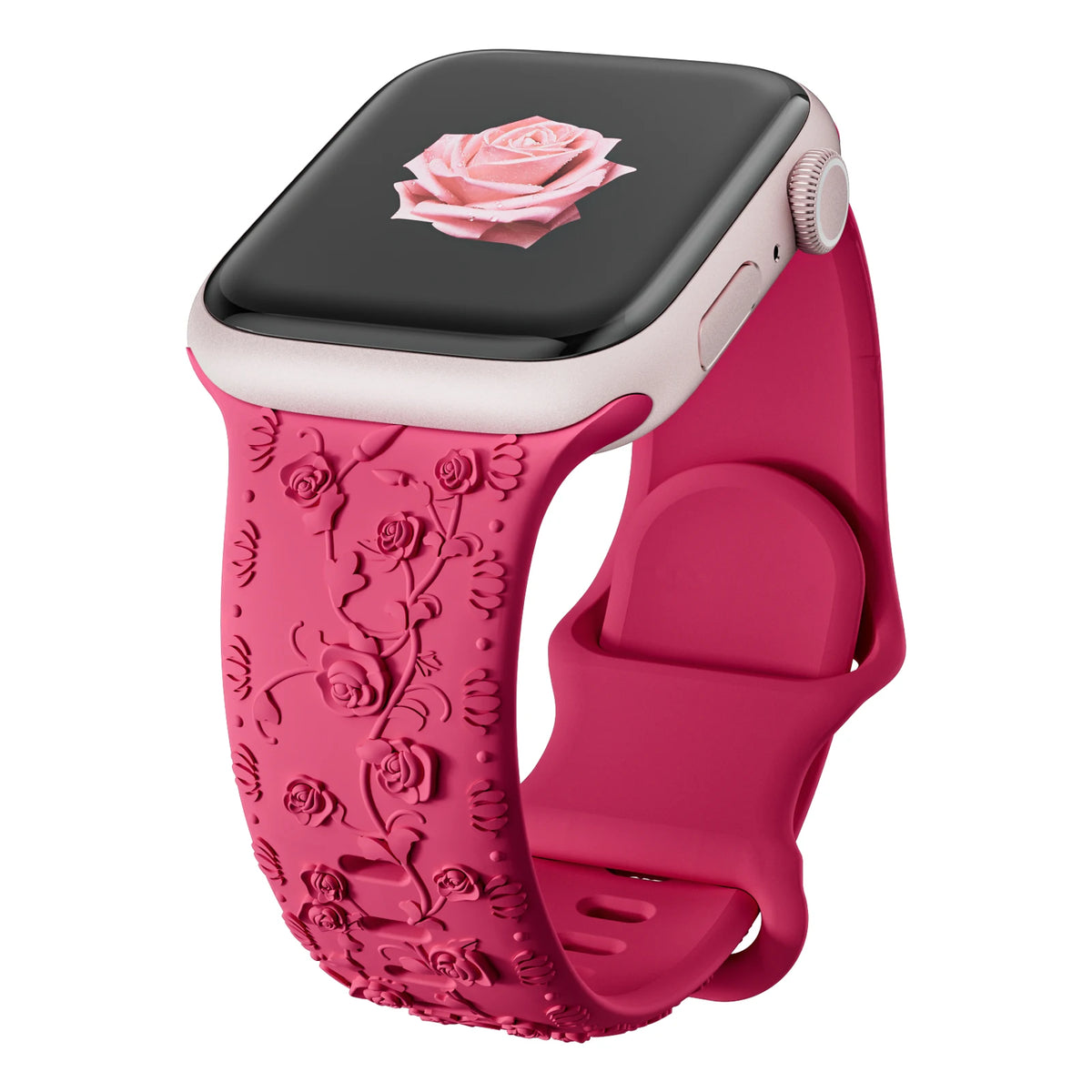 Floral Engraved Sports Bands