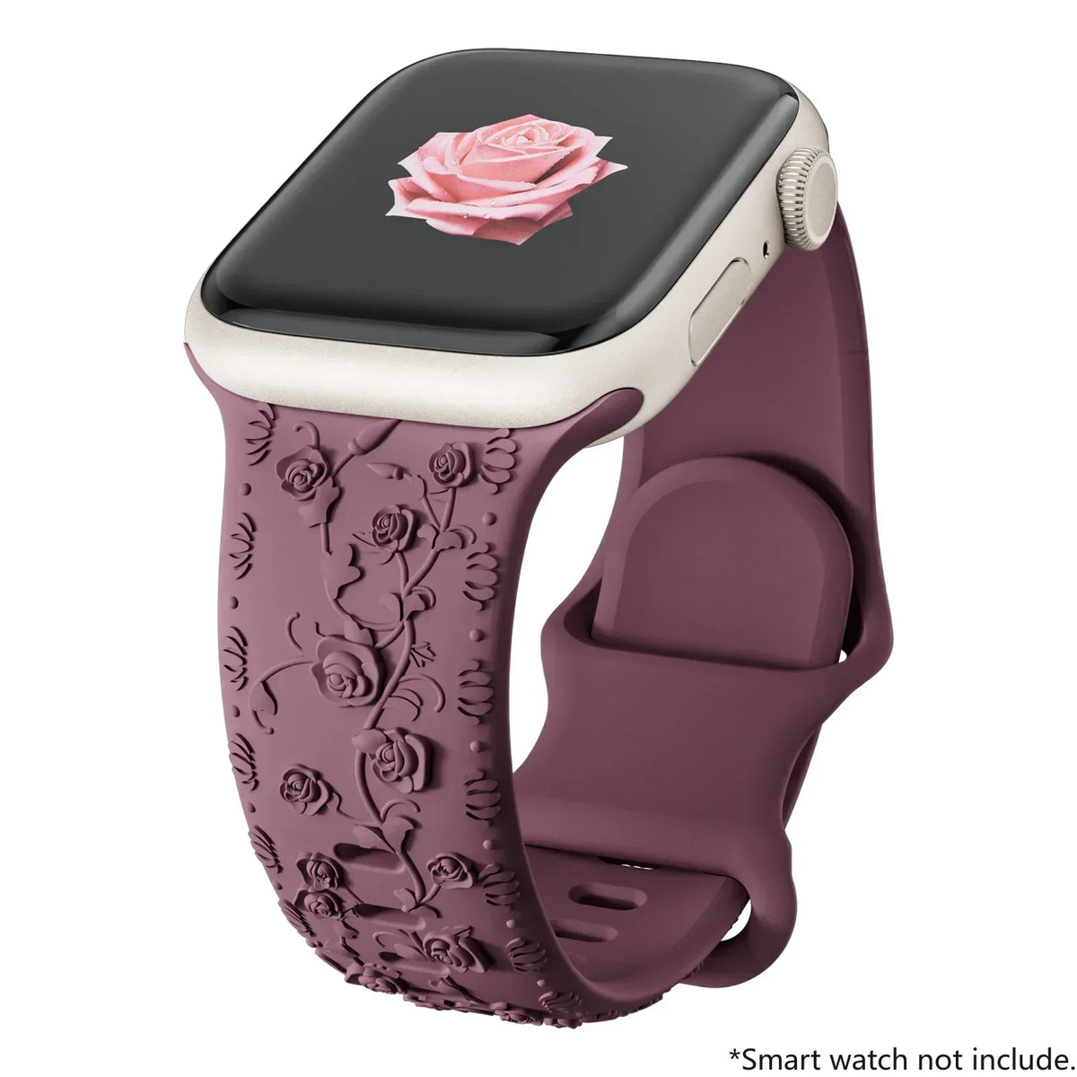 Floral Engraved Sports Bands