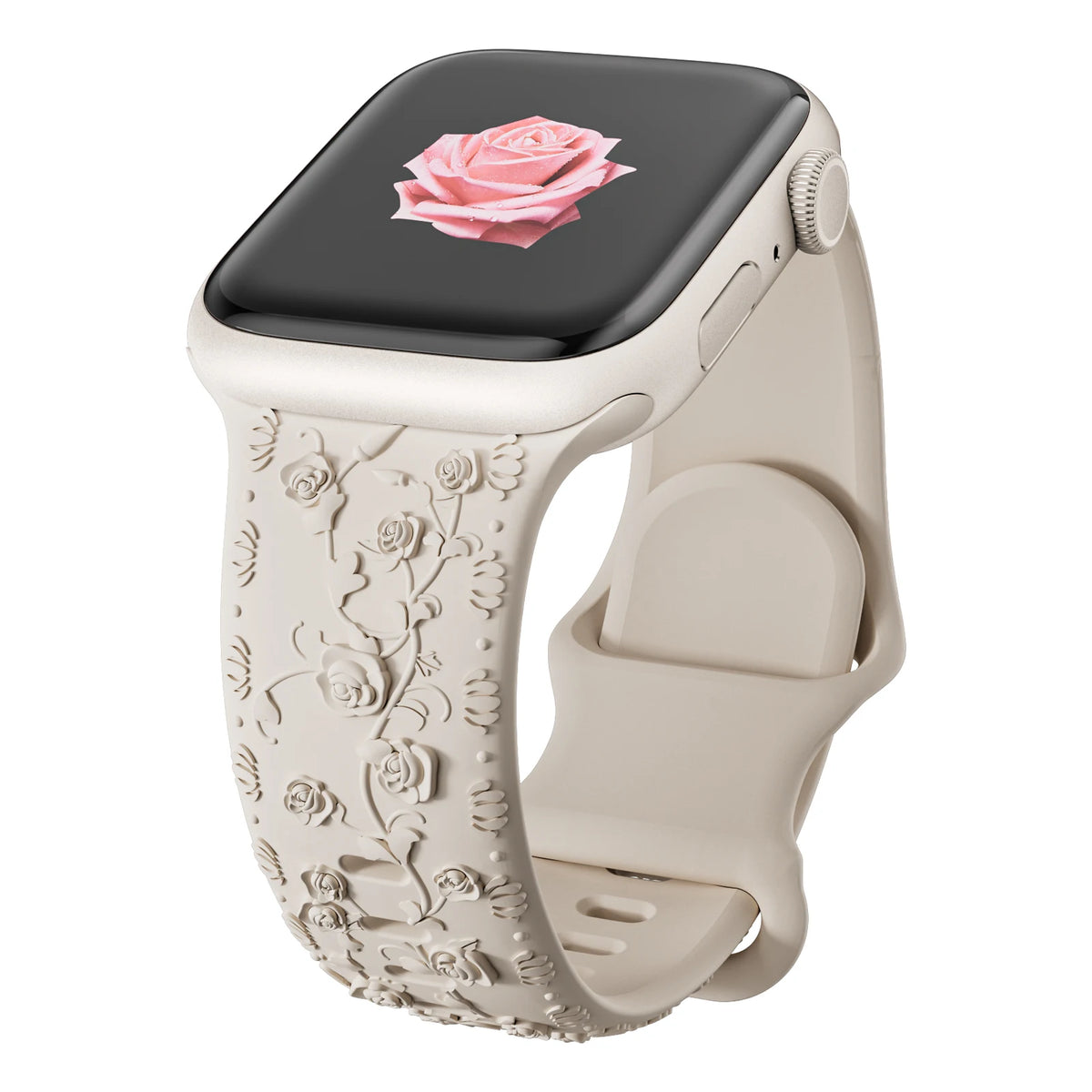 Floral Engraved Sports Bands