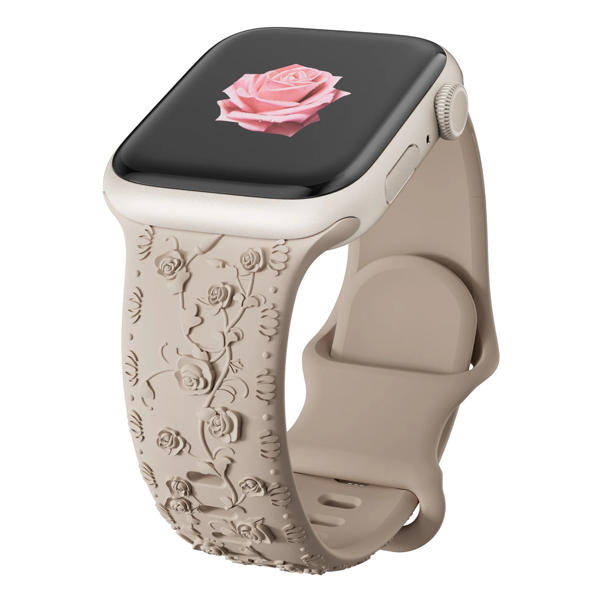 Floral Engraved Sports Bands