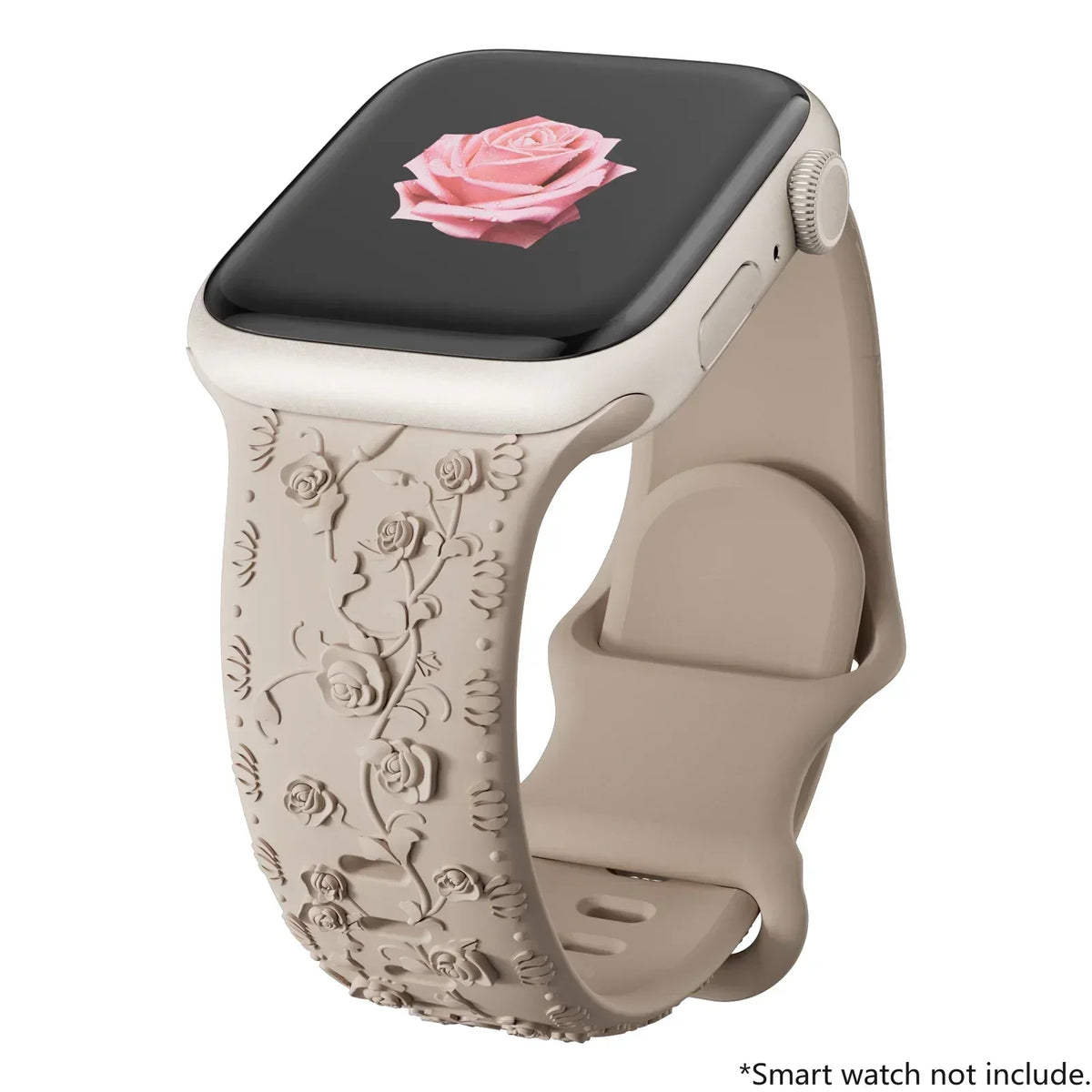 Floral Engraved Sports Bands