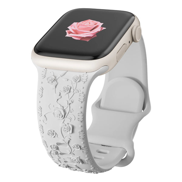 Floral Engraved Sports Bands