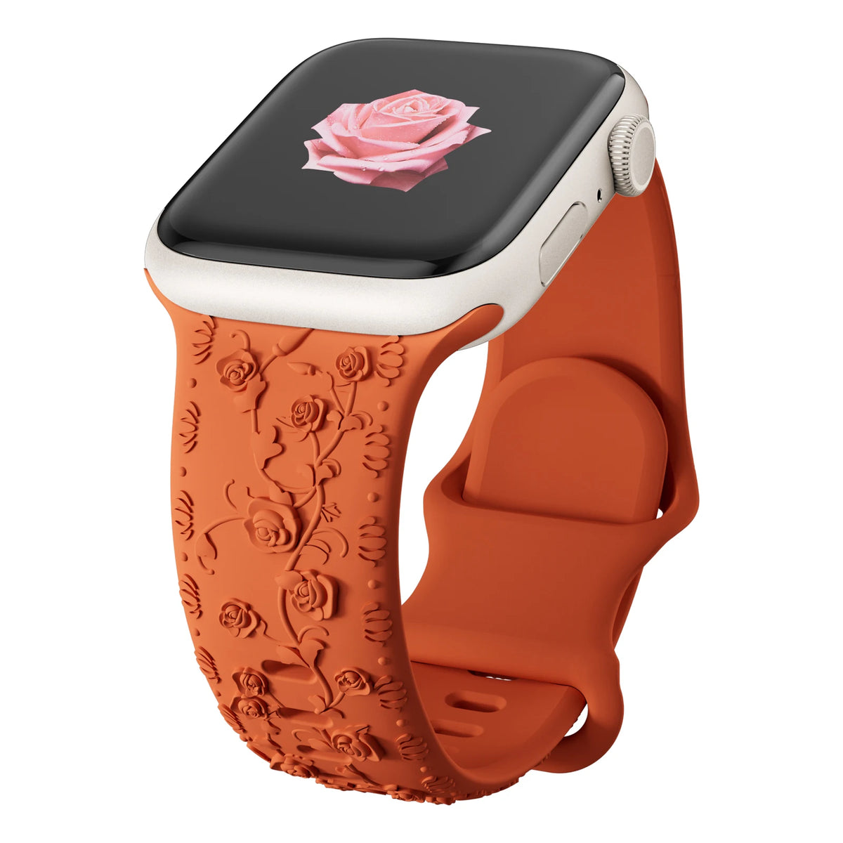 Floral Engraved Sports Bands