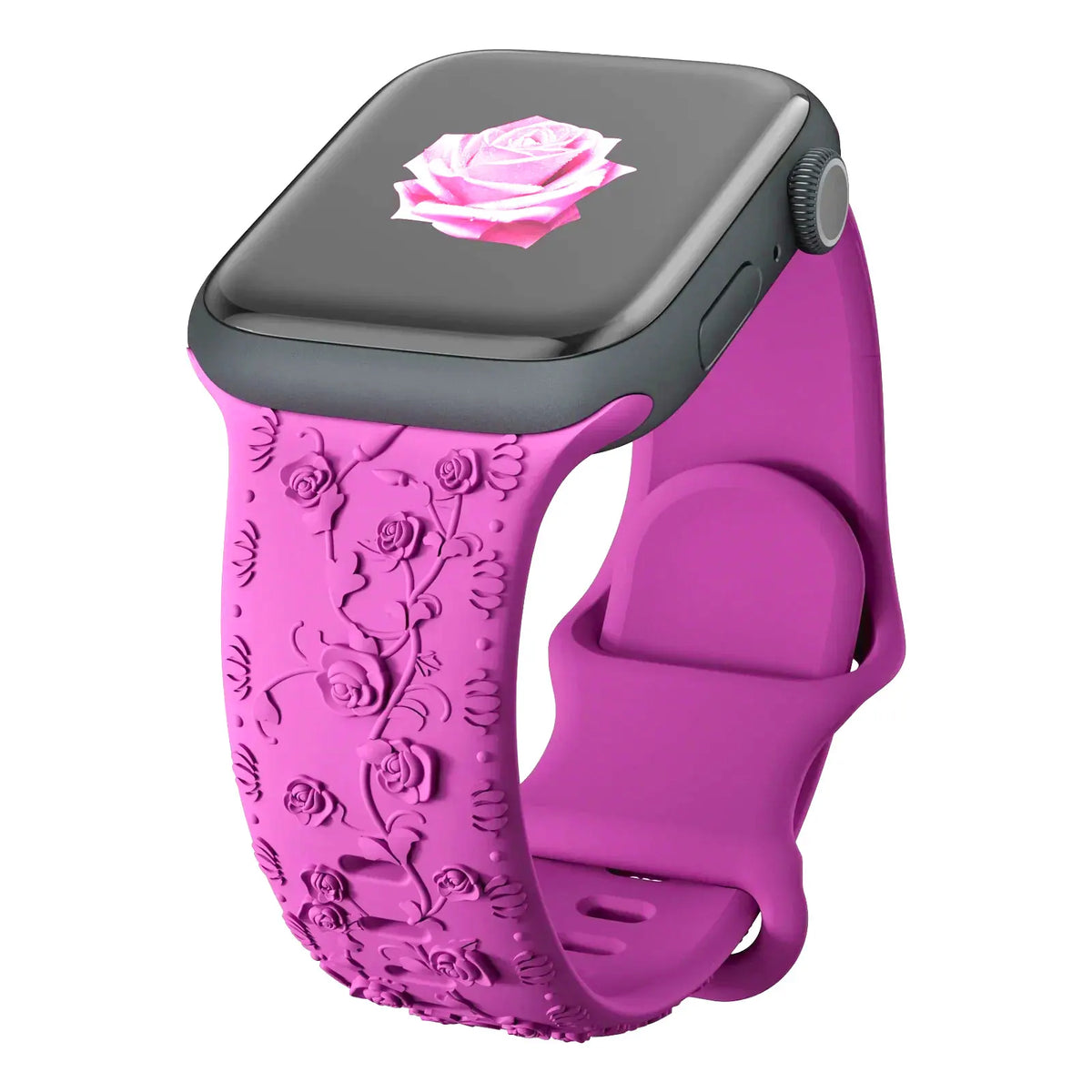 Floral Engraved Sports Bands